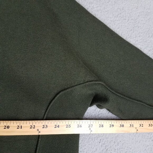 Sandro Sweater Women's 3/ Large Olive Green Oversized Knit Pullover Stretch - Picture 8 of 12